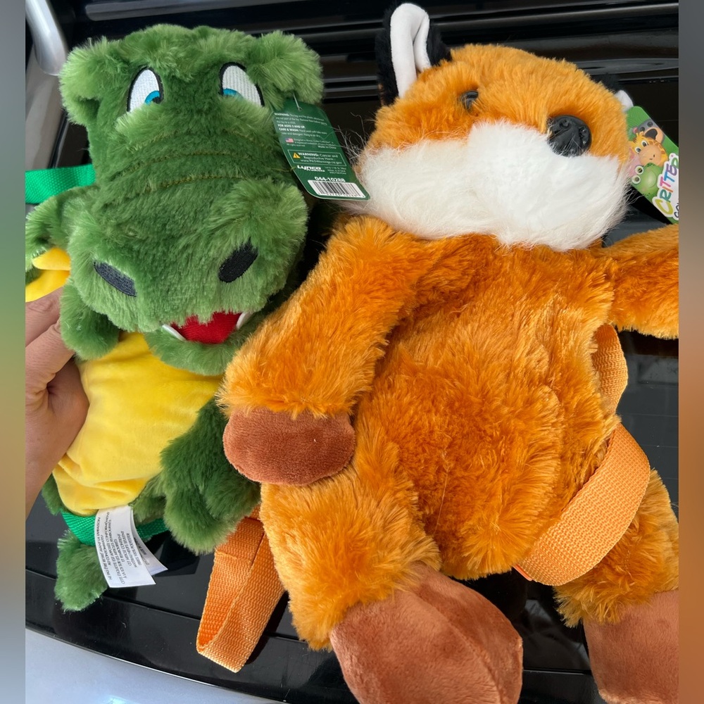 Critter collection animal backpack bundle - NWT